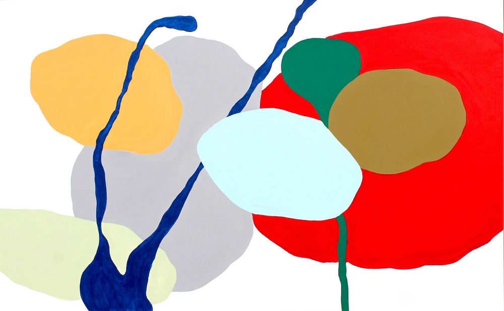 On Dark Silent Off 2019 30" x 48" acrylic on canvas 