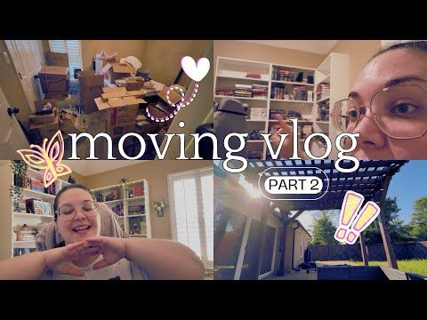 MOVING VLOG [PART 2] - yapping, house tour, & organizing my library office 📚