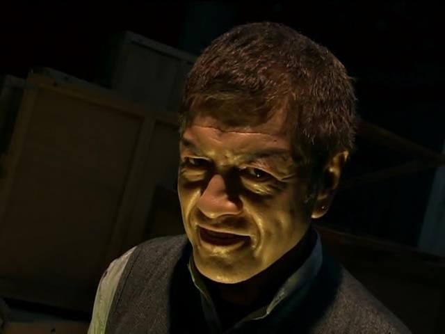 the evil museum owner evil smiling from GARO 2005
