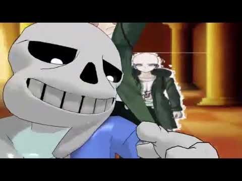 MMD - Sans Undertale x Nagito Komaeda (fingers in his ass)