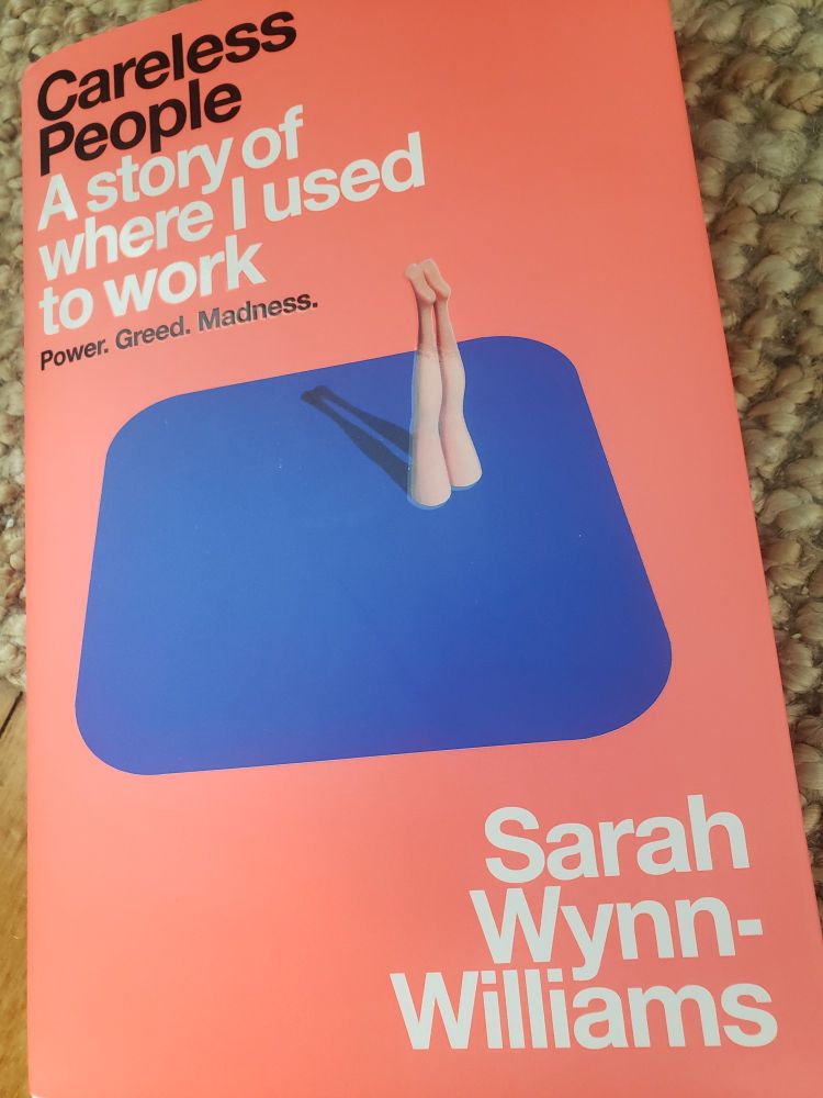 Book cover "Careless people" by Sarah Wynn-Williams.