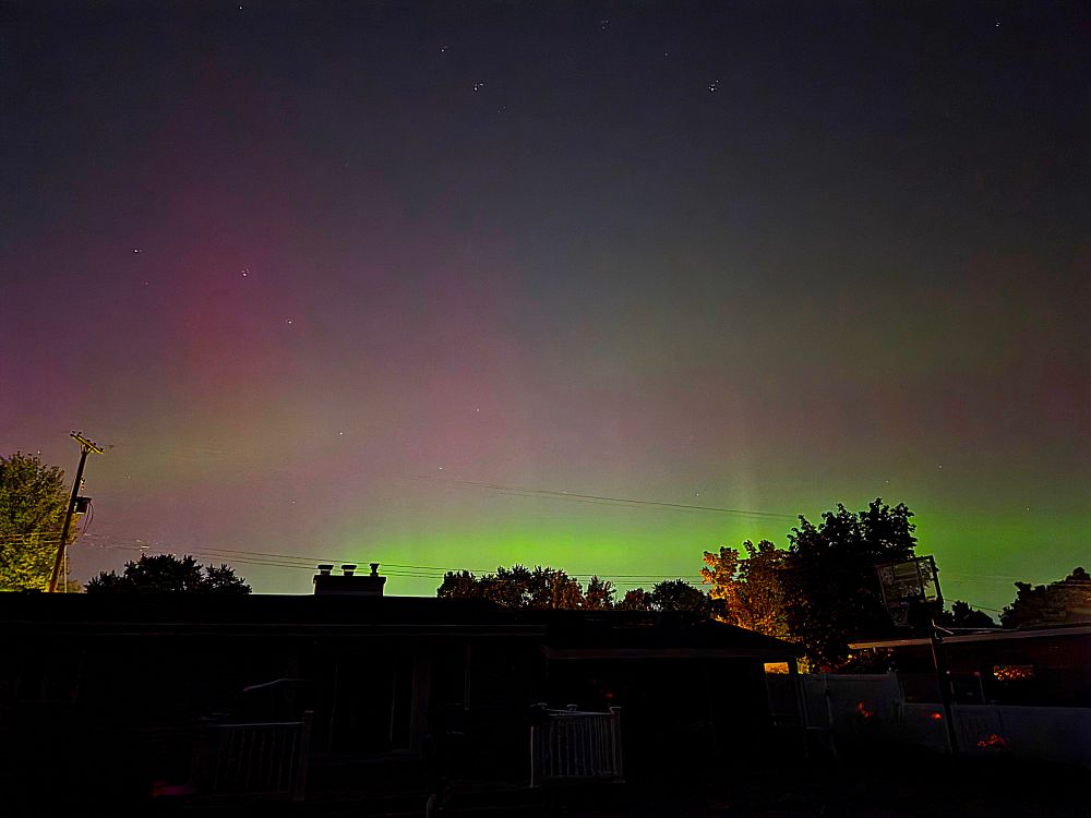 Northern lights as seen in the skies if West Michigan on 9/14.