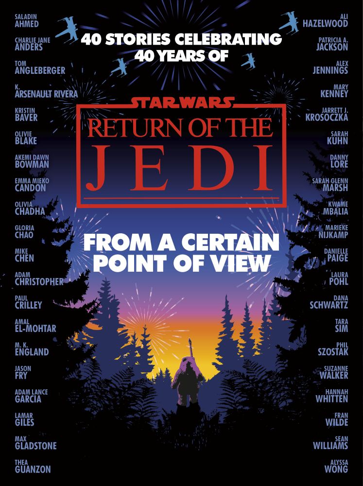 Cover of From a Certain Point of View: Return of the Jedi. An Ewok watching fireworks.