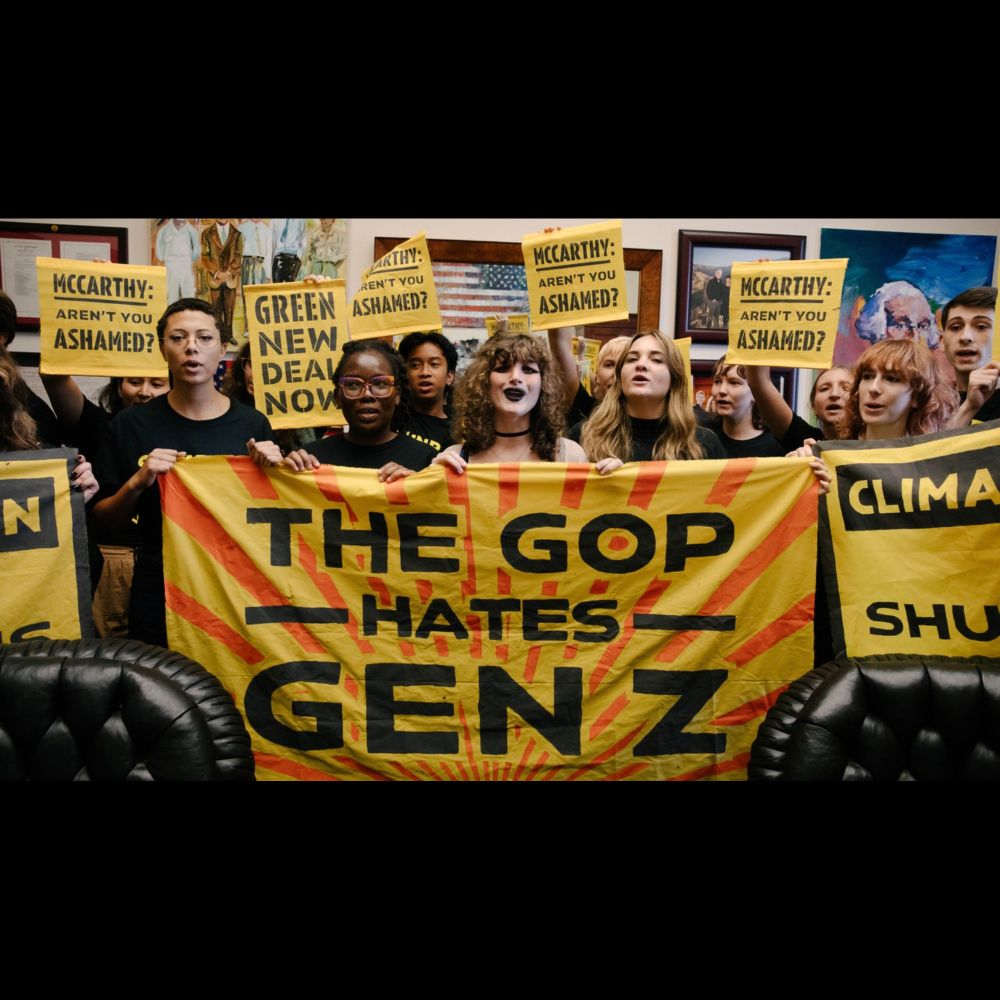 18 Sunrise Activists Arrested for Occupying McCarthy's Office: "The GOP Hates Gen Z"