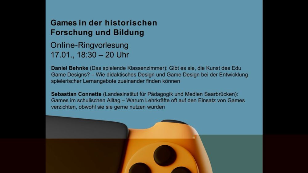 Vorlesung Games - Daniel Behnke: Gibt es sie, die Kunst des Edu Game Designs?