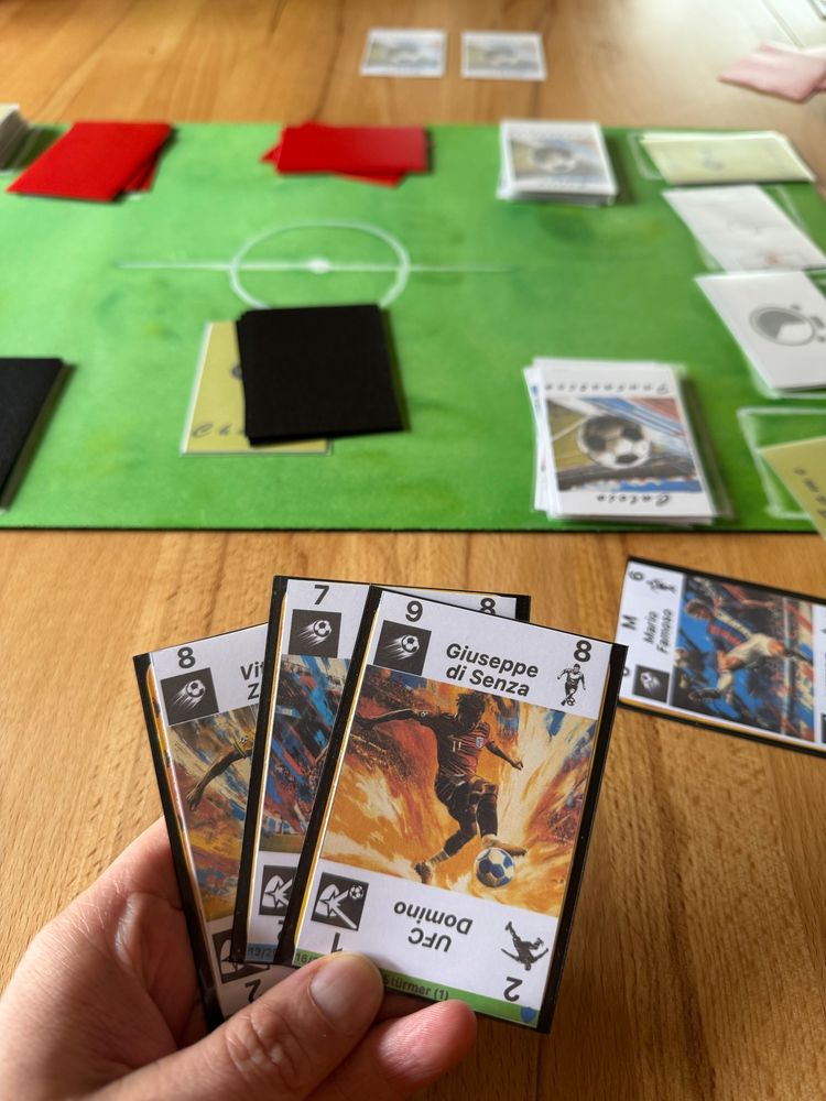 Karten des Prototyps von Calcio Fantastico