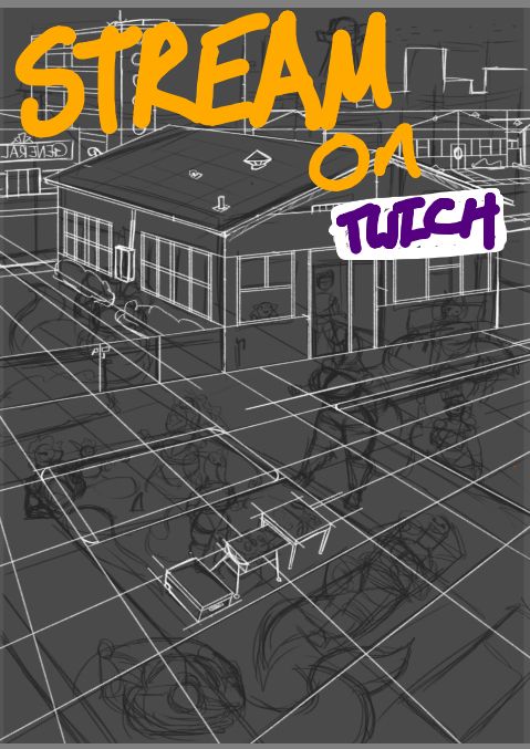 a scene "streaming on twitch"