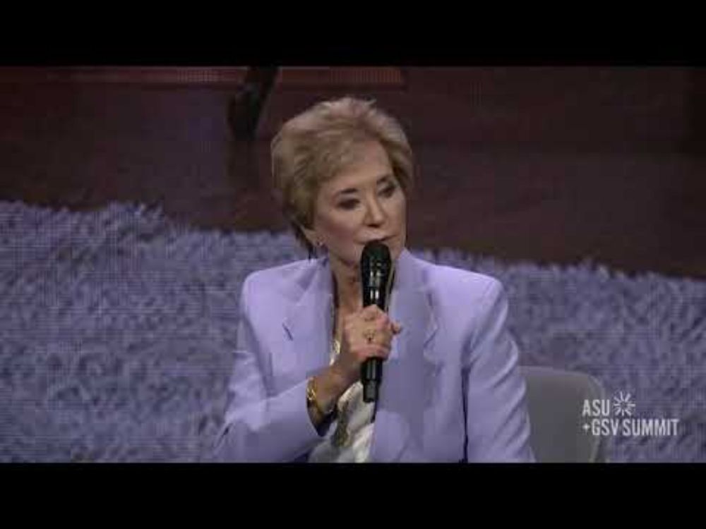 Linda McMahon calls AI "A1" (like the sauce) repeatedly