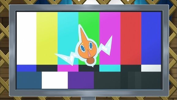 Rotom stuck in a TV.