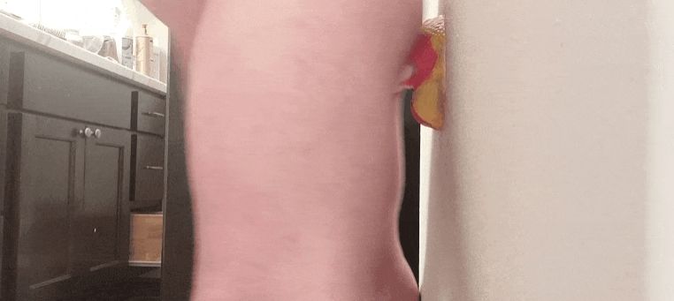 Taking Marcel the Werecroc's Dick in my ass stuck on the wall.