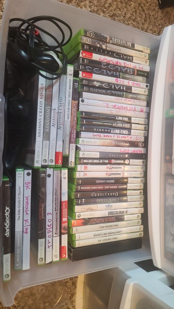 Ever  xbox360 game I own physically