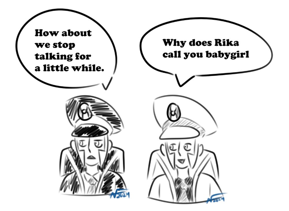 Emmet asks Ingo, his twin brother, why Rika (a Paldean Elite Four member) calls him (Ingo) babygirl.