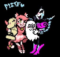 Ruins Dummy, Mad Mew Mew, Napstablook and Mettaton