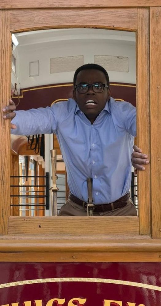 Chidi de the good place qui panique complètement 