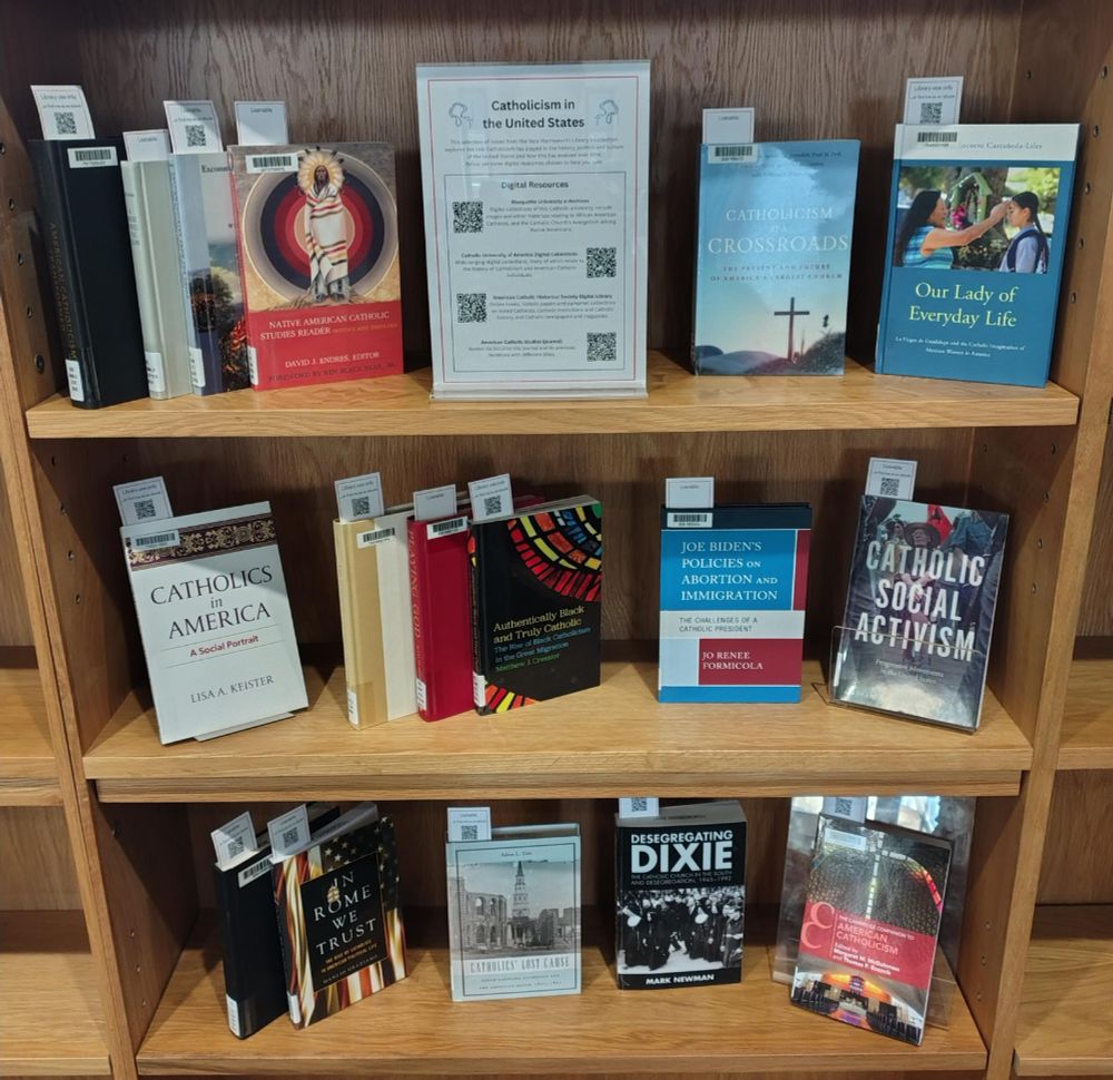Books displayed on shelving