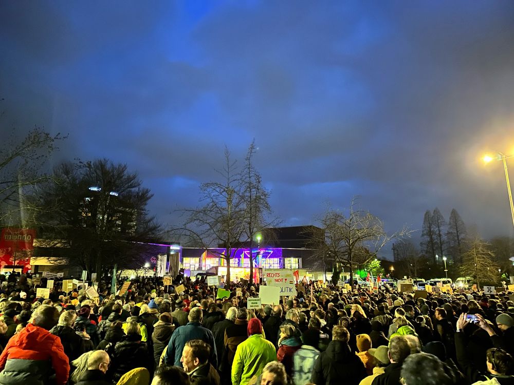 Protest against far right and AFD