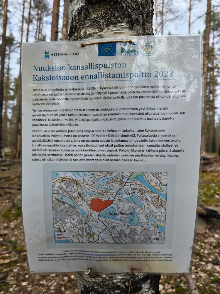 Info about the fire site.