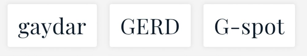 GAYDAR / GERD / G SPOT