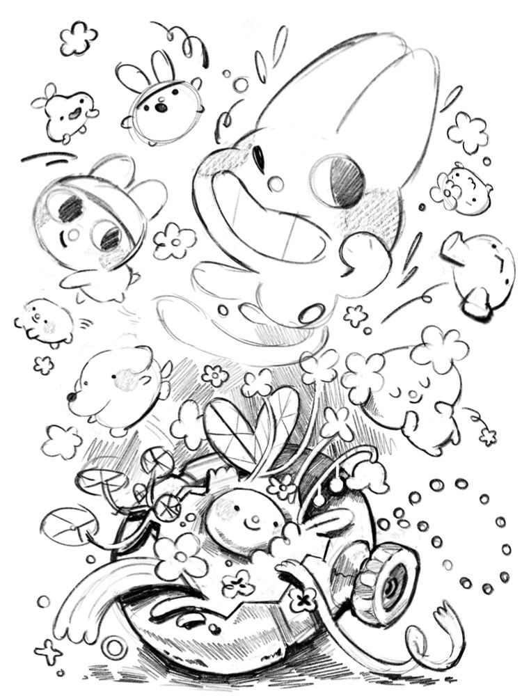 Tamagotchi paradise drawing