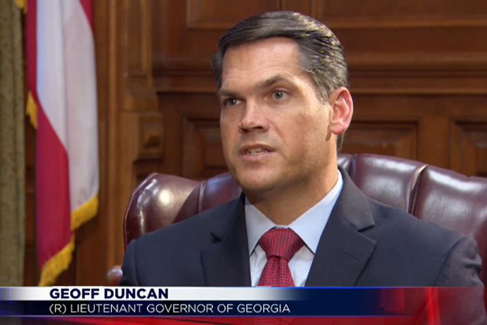 Former Lt. Gov. Geoff Duncan announced he is now part of the Democratic Party in an editorial published Tuesday in the Atlanta Journal-Constitution.