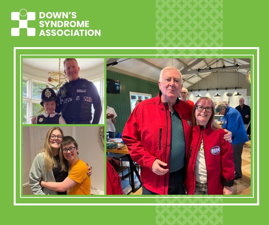 A collage of photos of people who have Down's syndrome with their loved ones. These are images from some of the stories we have shared on our website.