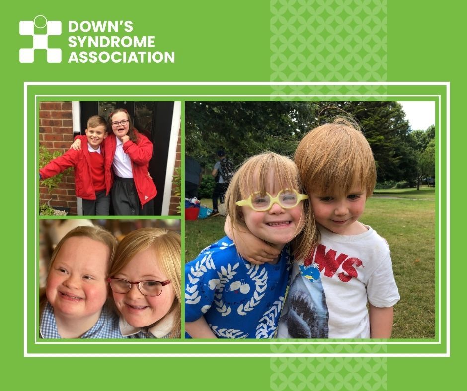 Images of people with Down's syndrome pictured with friends - young boys and girls are pictured. 