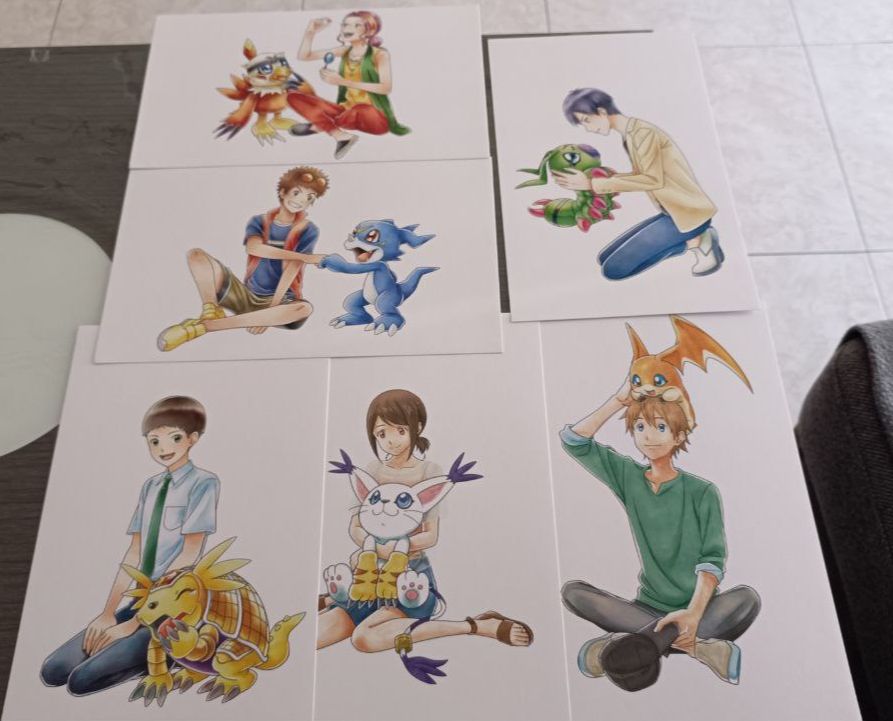 Ilustraciones incluídas de los Niños Elegidos de la película, en papel