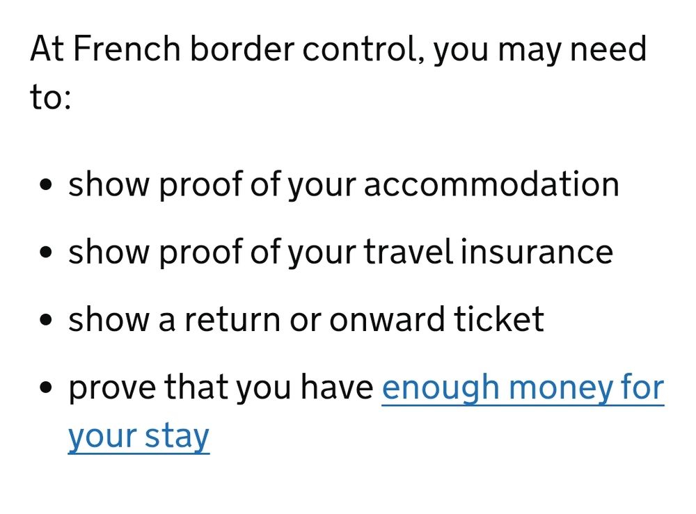 Border requirements from the above link