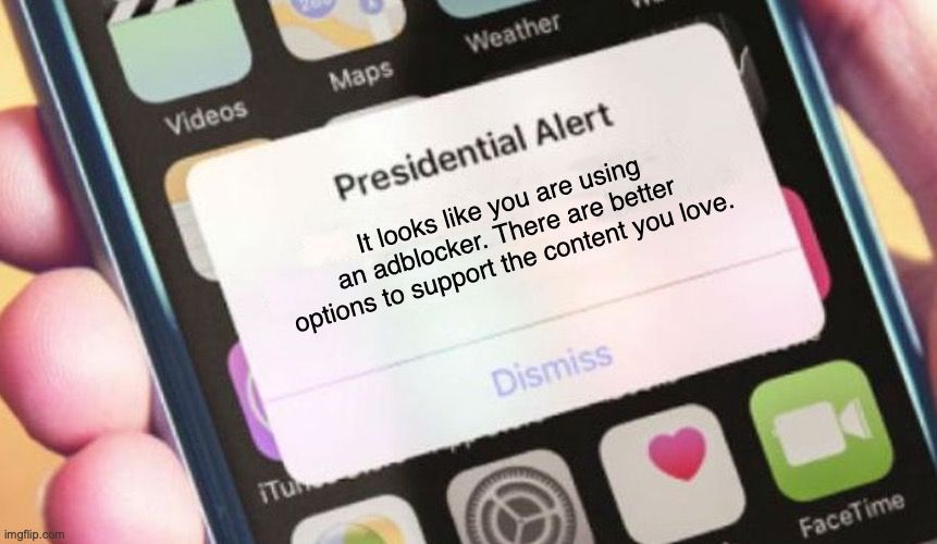 Same popup as in OP, but in the "Presidential Alert" meme as a modal dialog on an iPhone.