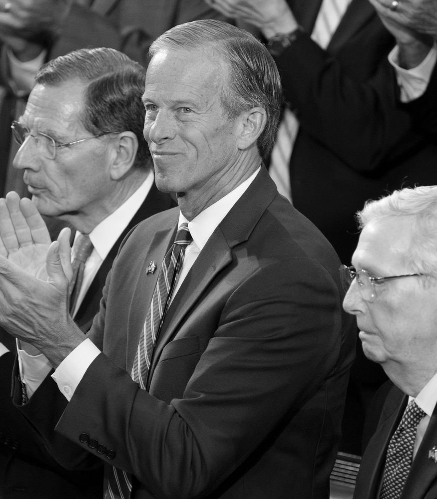 Senators Barrasso, Thune, and McConnell. 