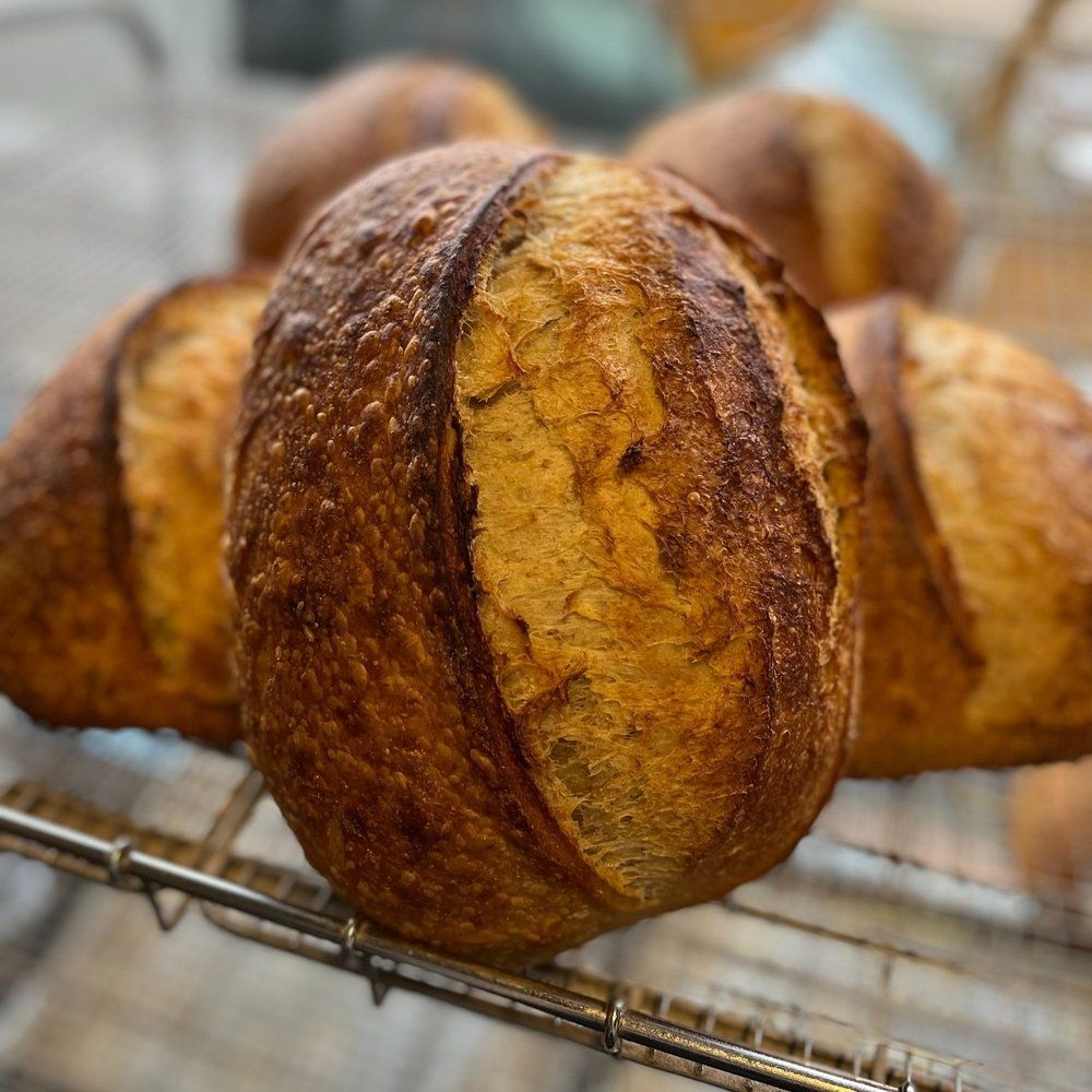 crusty artisan style hearth loaf