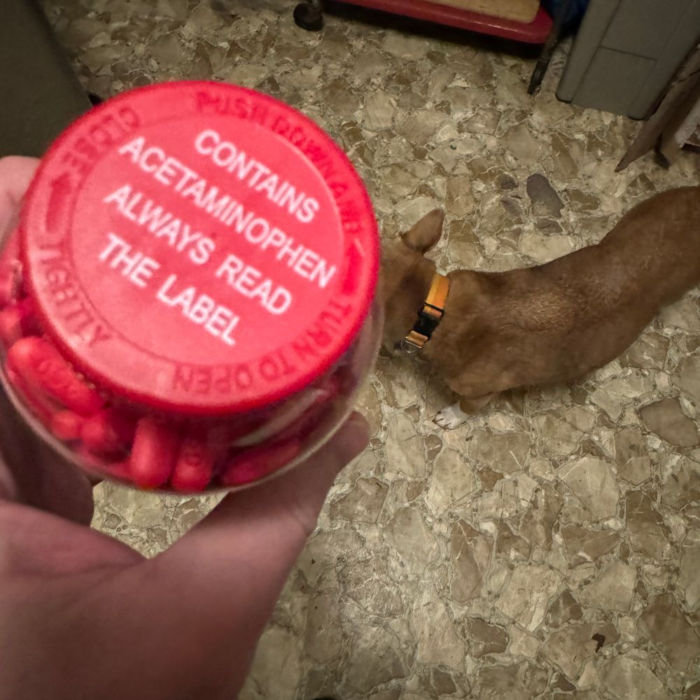 Warning on bottle cap: Contains Acetaminophen Always Read The Label