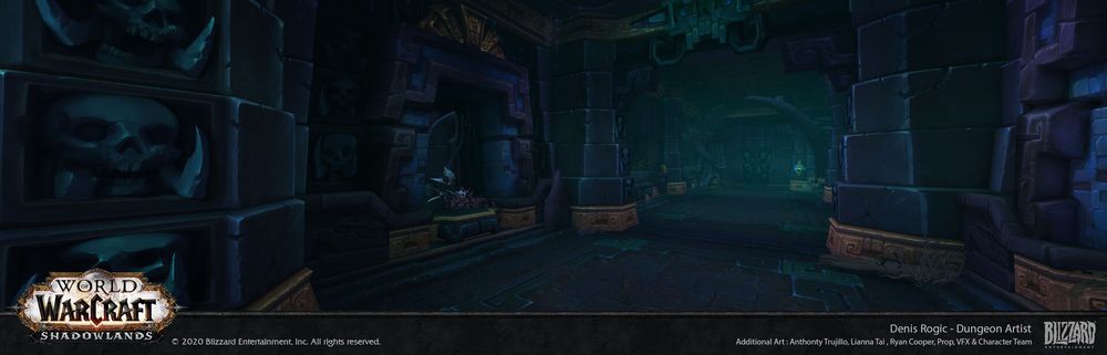 Hallway between realms in De Other Side dungeon. 