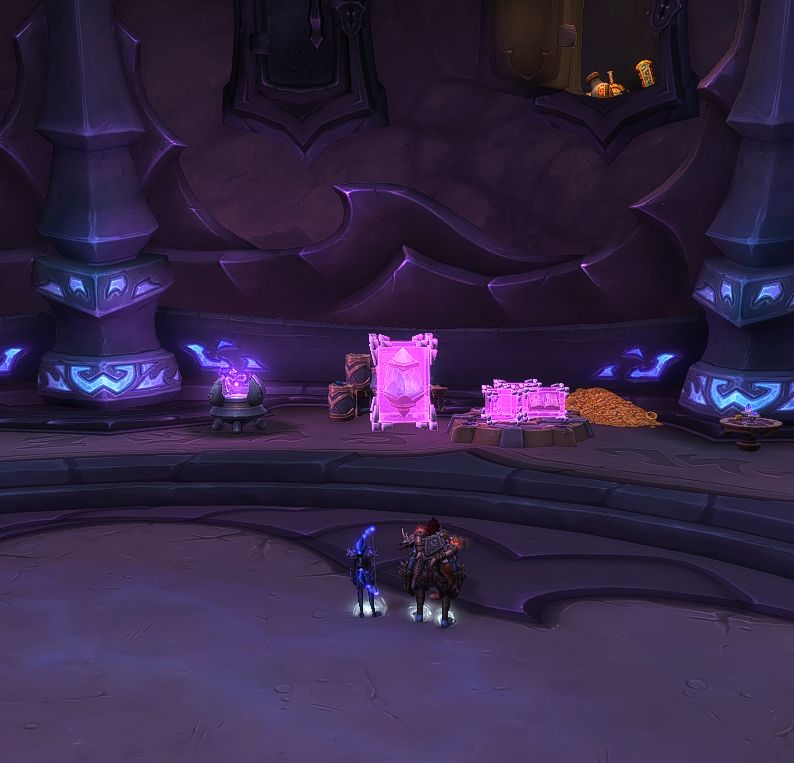 Zandalari treasure tucked into a vault in the Archival Assault delve.