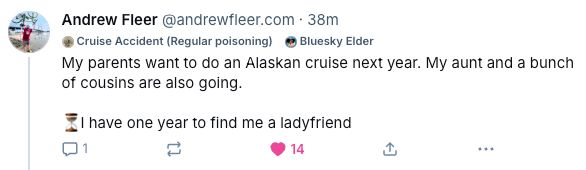 cruise accident (regular poisoning)