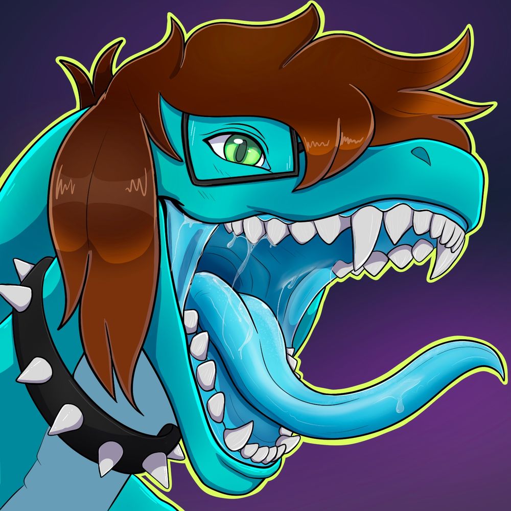 Ooo blue mouth~! 