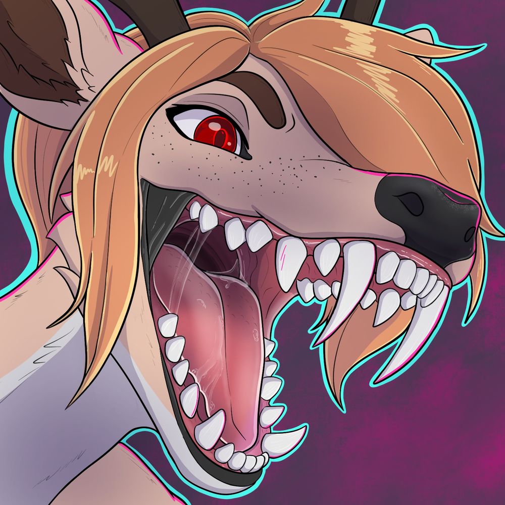 Deer has teefs