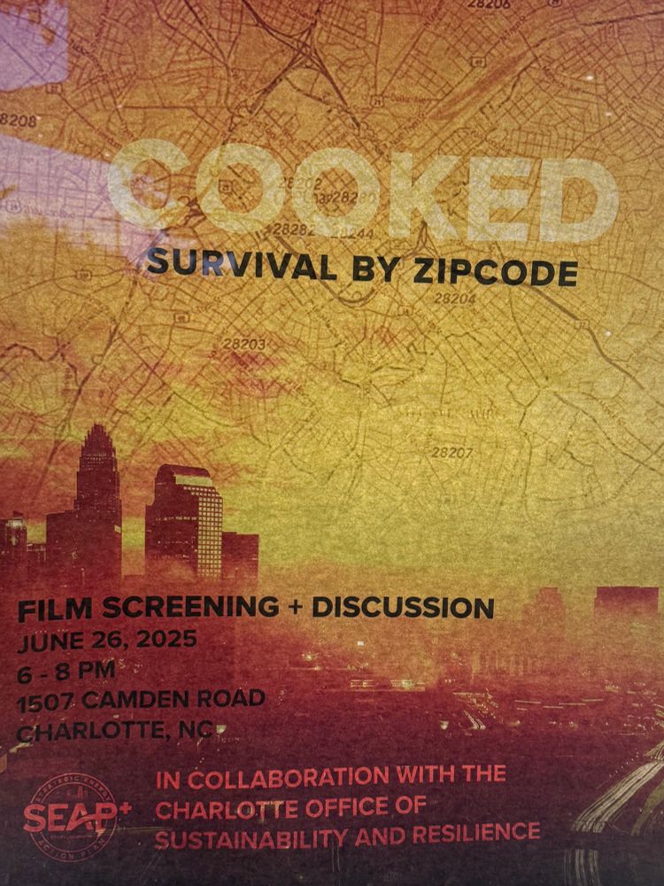Flier for documentary film screening “Cooked: Survival By Zipcode” 