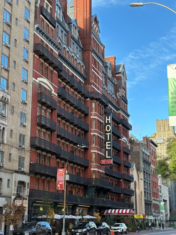 Chelsea Hotel building in downtown NYC