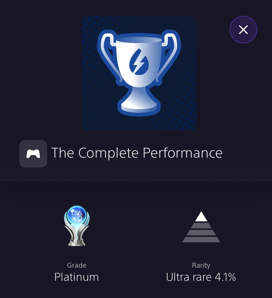 The platinum trophy symbol for Powerwash Simulator 2, “the complete performance”