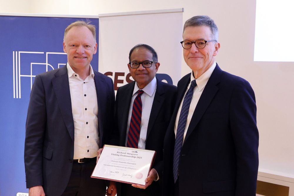Professors Clemens Fuest, Dhammika Dharmapala and James R. Hines at the CESifo and IIPF Richard Musgrave Lecture 2025