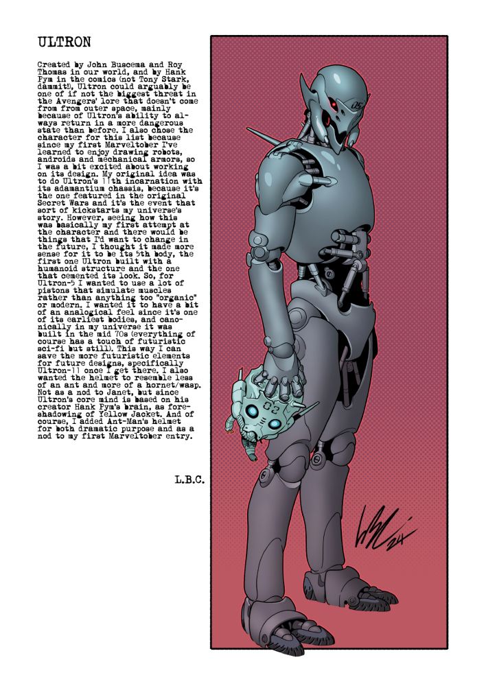 Marvel´s Ultron redesign by Luis Bajo Collados LuisBC for 2024 Marbeltober 2