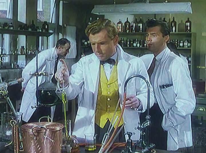 Actors as medical student in a laboratory from ‘Doctor in the house’ 1954

http://www.screenonline.org.uk/film/id/457556/index.html