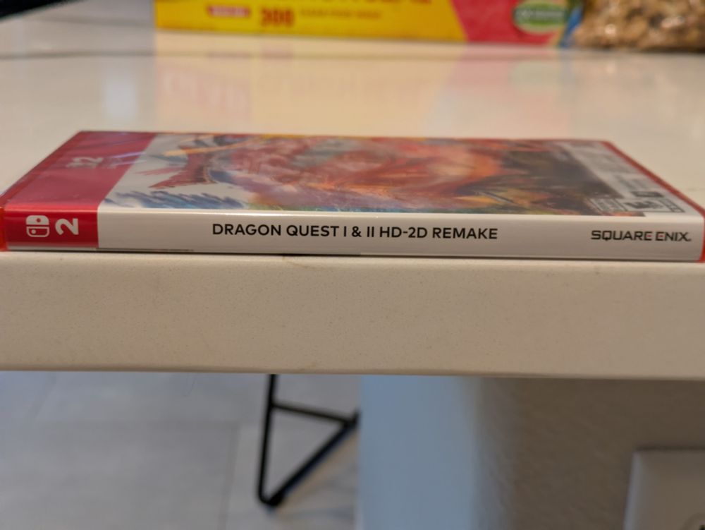 All-white spine on Dragon Quest I & II