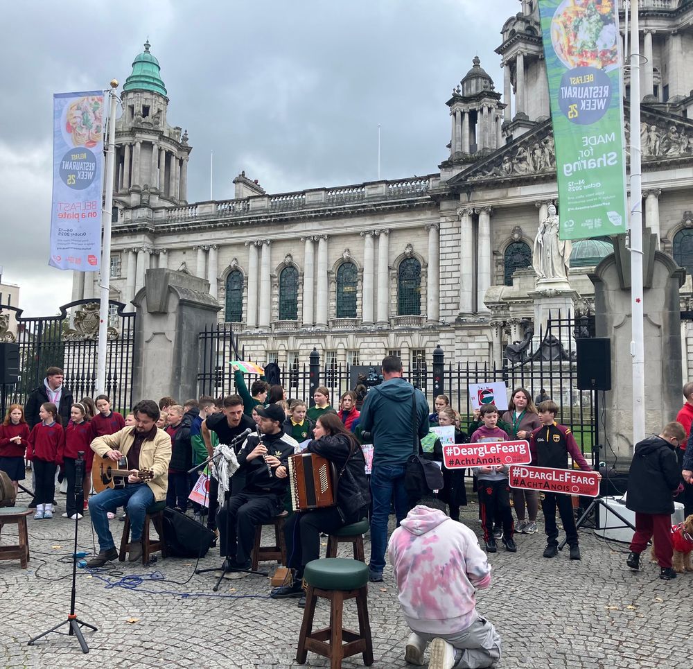Belfast City Hall celebration 