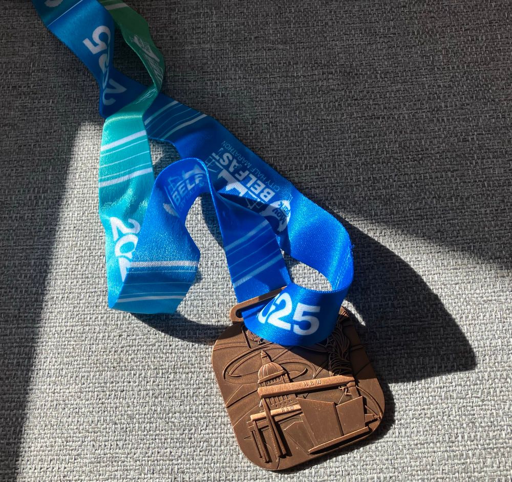 Belfast Half marathon medal 