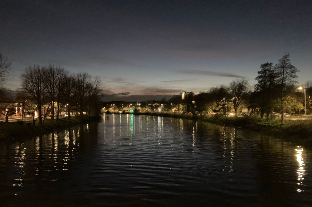 From the Ormeau Bridge 