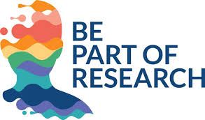 A logo showing a person and the words Be Part of Research