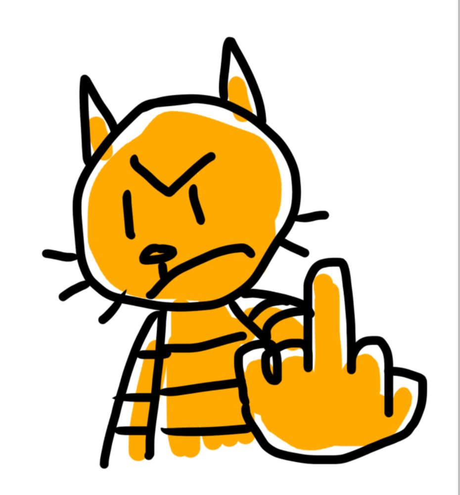 petey from dog man giving the middle finger