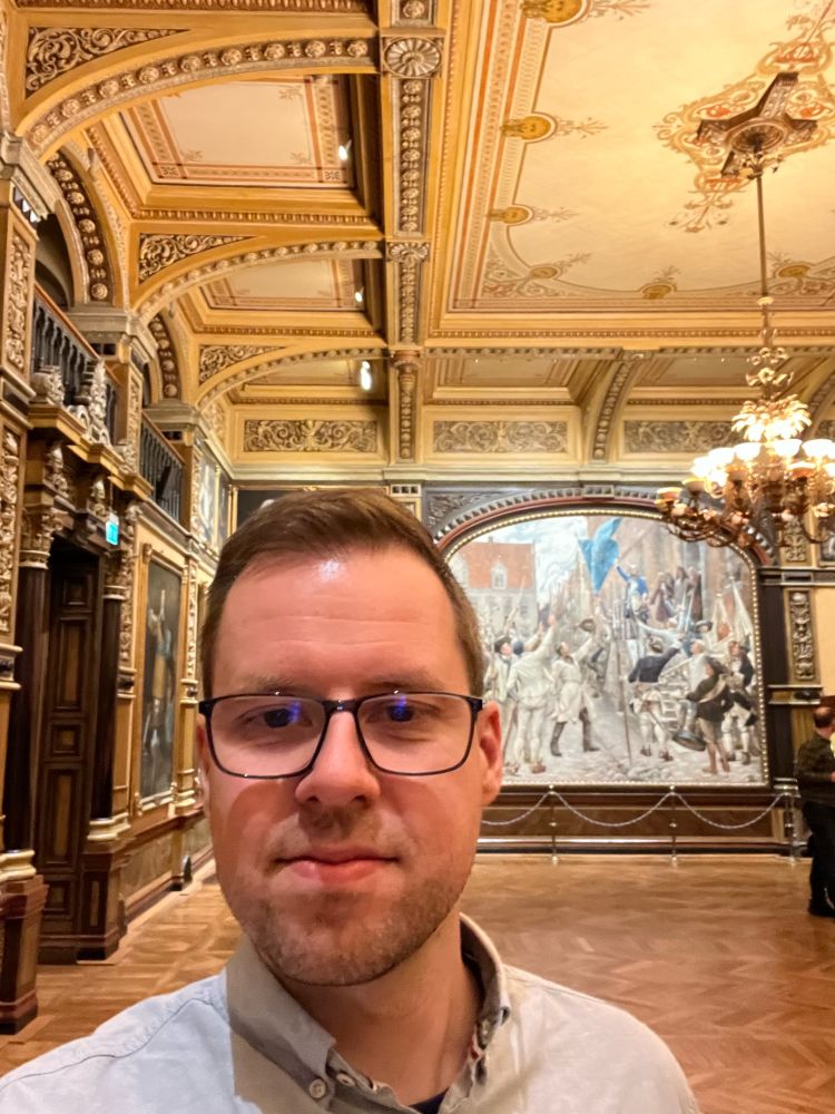 Picture of Niels Stubbe at the  Malmö city hall